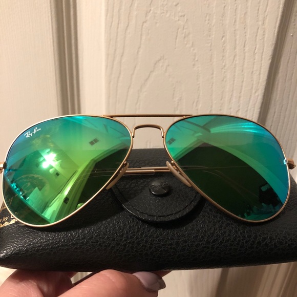 ❗️FINAL 💲❗️Ray Ban 58mm Sunglasses Green Flash - Picture 8 of 8